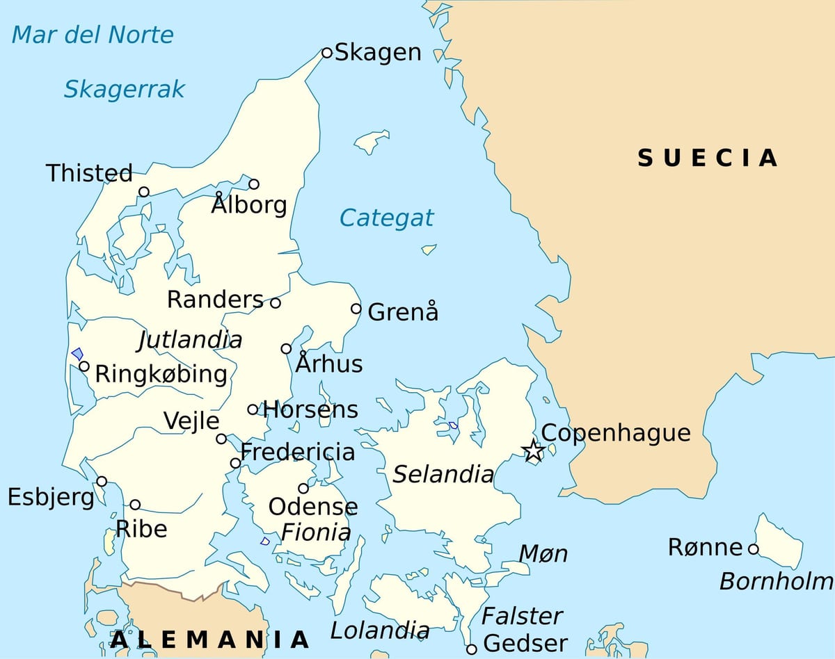 Bản đồ của fredericia đan mạch