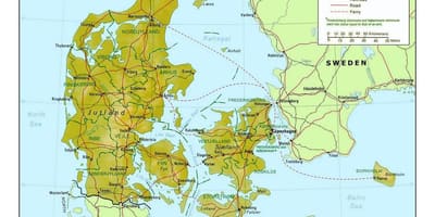 Bản đồ của đan mạch!